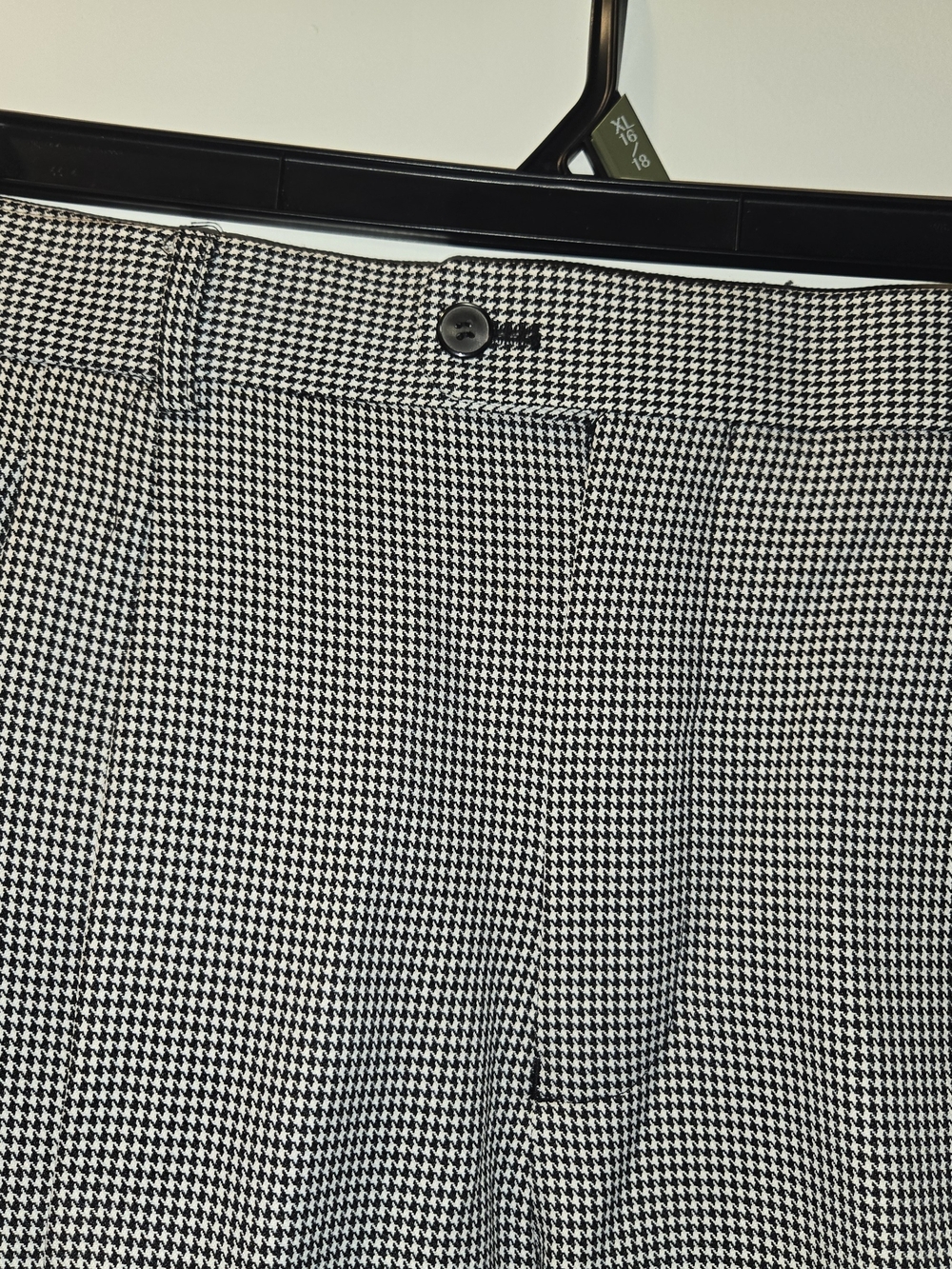 Black & White Houndstooth Men's Dress Pants